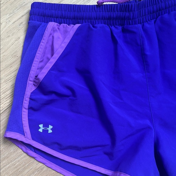 Under Armour Purple Athletic Shorts (Size Medium) - Picture 2 of 3
